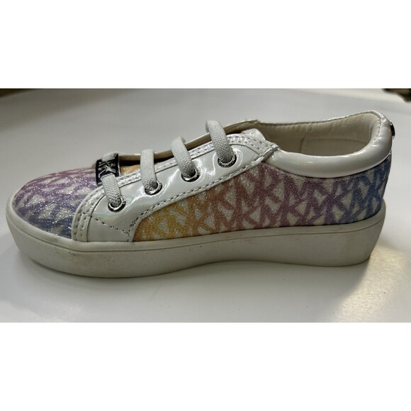 MICHAEL Kors Youth Girls' Jem Miracle Logo Sneakers Unicorn - Size 9 - Picture 5 of 10